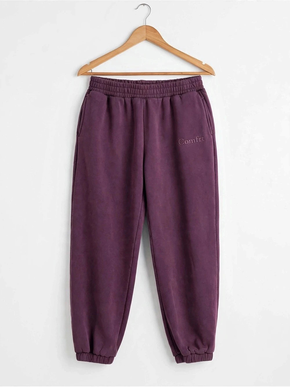 Comfrt Signature Fleece Jogger Sweatpants Purple XL